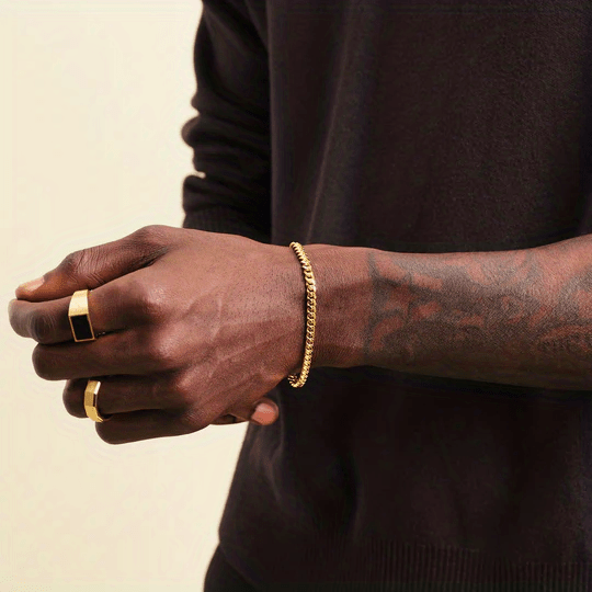 1pc Chain Bracelet, Fashion Minimalist Bracelet, Father's Day Gift