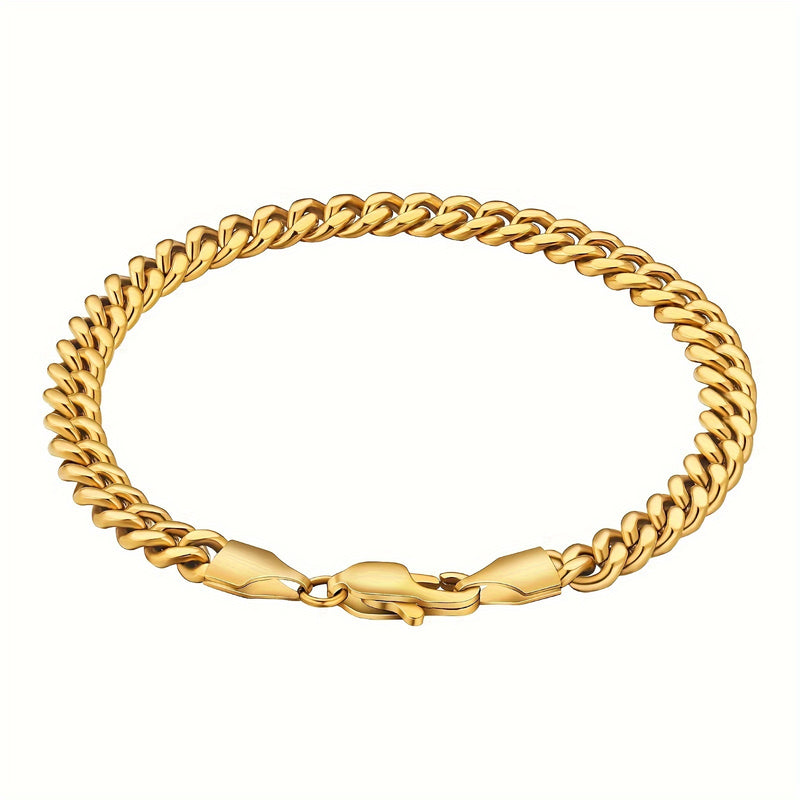 1pc Chain Bracelet, Fashion Minimalist Bracelet, Father's Day Gift