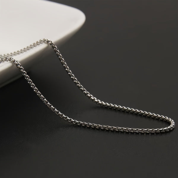 1pc Titanium Steel Necklace, Street Fashionable Hip Hop Jewelry Accessories For Men, father's day gift