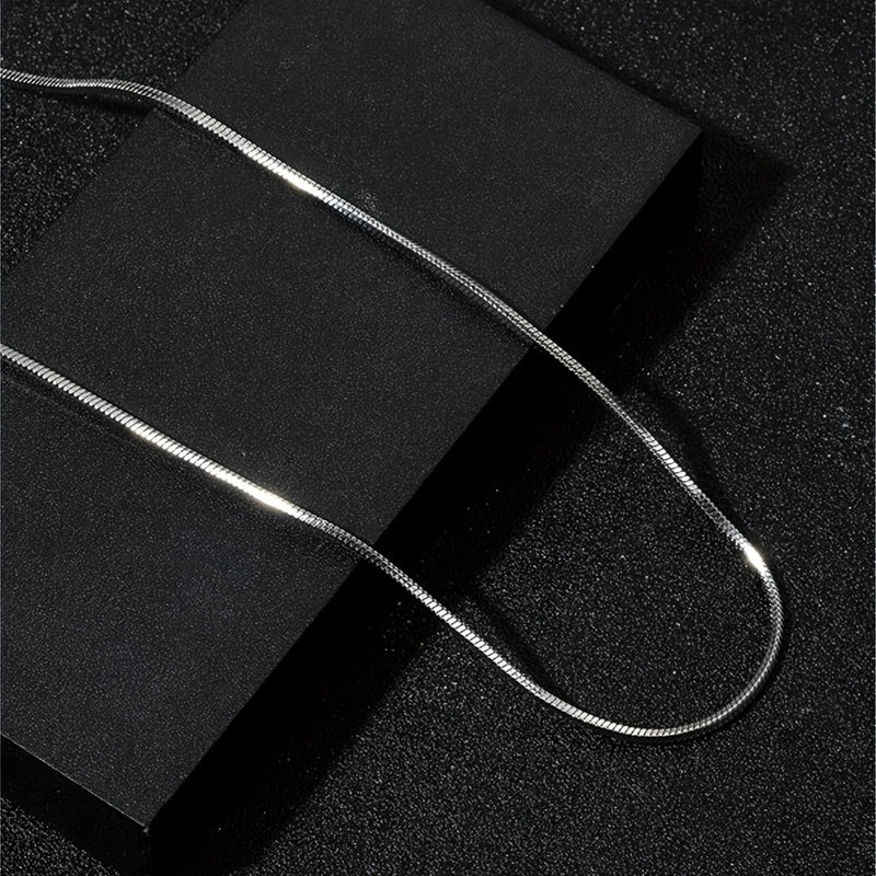 1pc Men's Minimalist Silver Chain Necklace, Hip Hop Punk Style Fashion Jewelry Gift for Father's Day