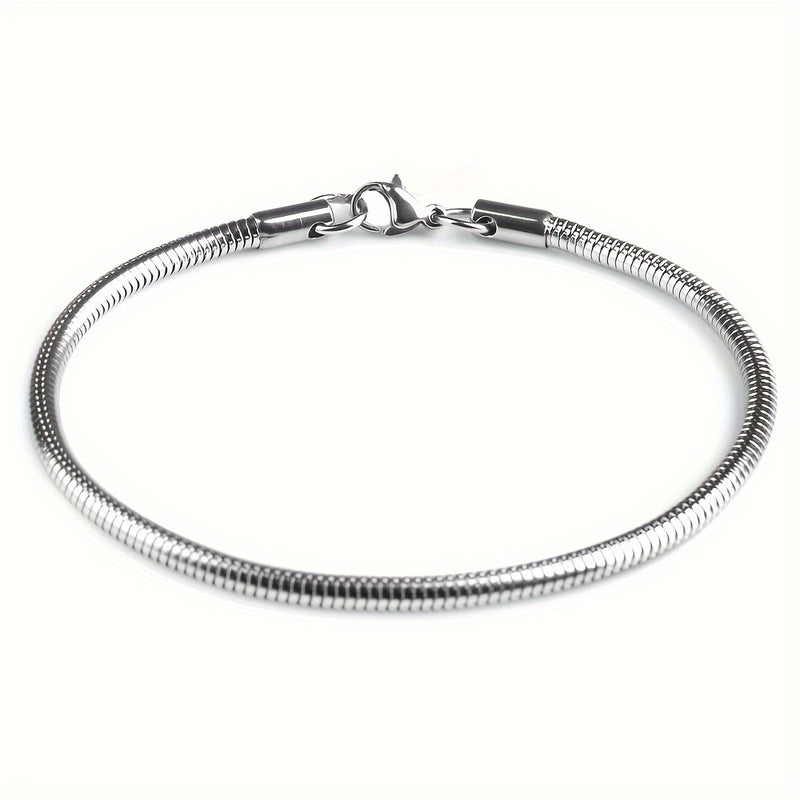 Stylish Men's Stainless Steel Bracelet - Fashion-Forward, No Plating