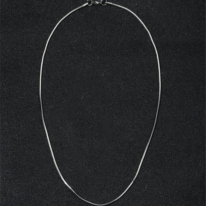 1pc Men's Minimalist Silver Chain Necklace, Hip Hop Punk Style Fashion Jewelry Gift for Father's Day