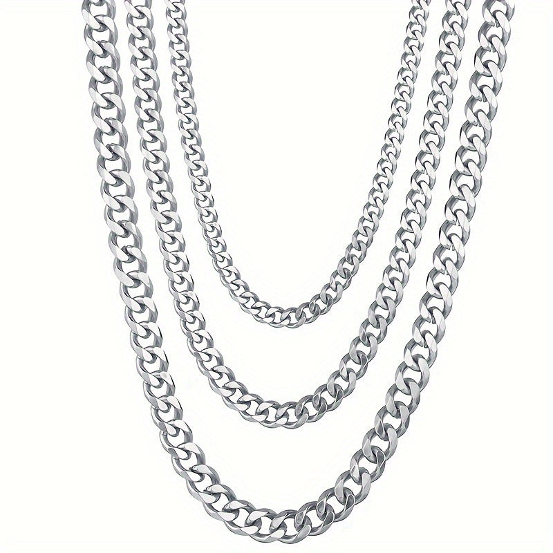 1pc Stainless Steel Men's Necklace, Trendy Accessories