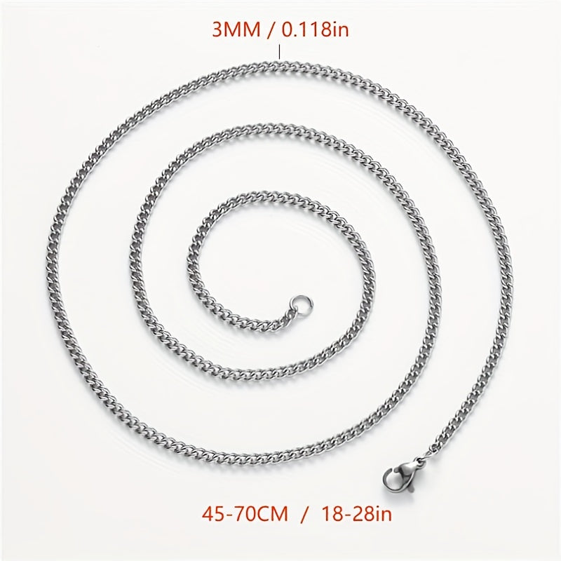 1pc Minimalist Men's Chain Necklace, Jewelry Accessories